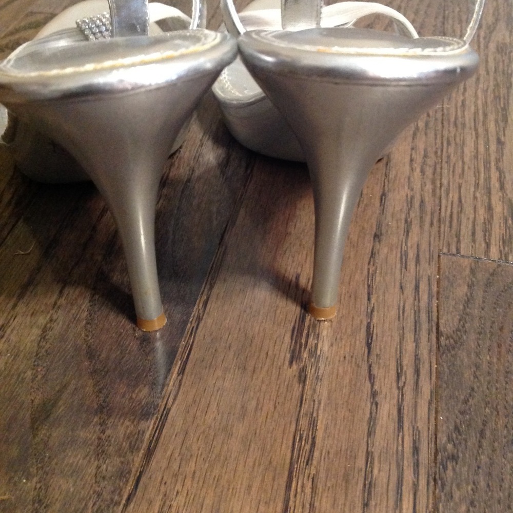 De Blossom Sliver Bridal shoe and purse bundle - Picture 3 of 4